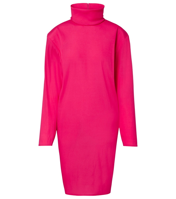 Photo: Saint Laurent Silk-blend midi dress