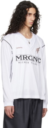 Serapis White Double V Football Jersey