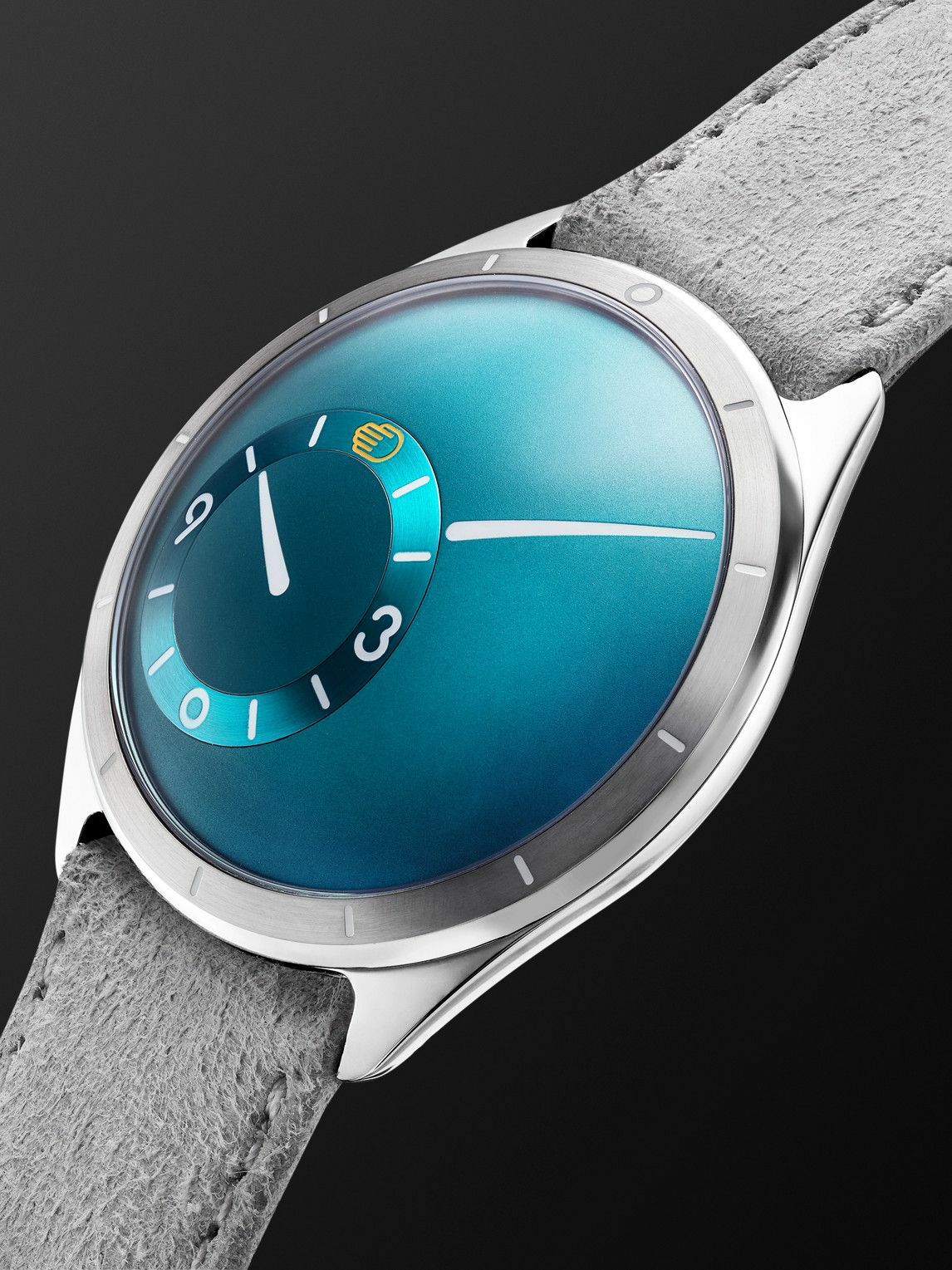 Ressence - Type 9 Automatic 39mm Titanium and Leather Watch, Ref. No. TYPE 9