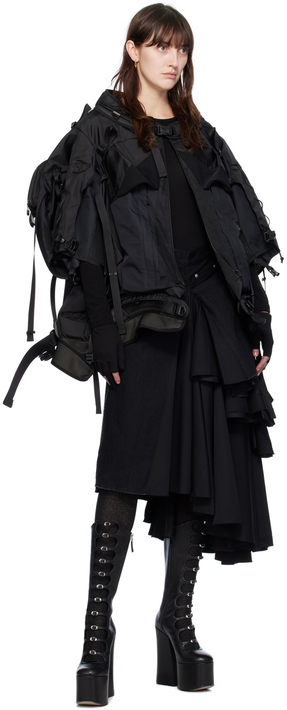 Junya Watanabe Black Paneled Jacket