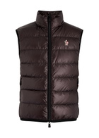 Moncler Grenoble Quilted Stretch-jersey and Nylon Gilet Brown