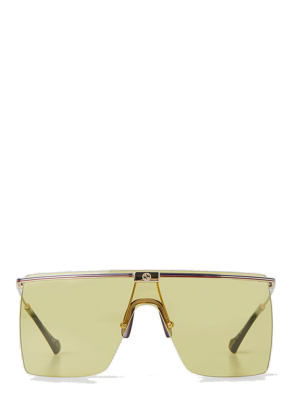 Photo: Mask Frame Sunglasses in Gold