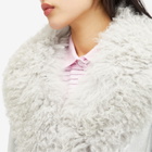 Saks Potts Women's Foxy Shearling Jacket in Silver