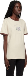 Ernest W. Baker SSENSE Exclusive Off-White Sterling Silver T-Shirt