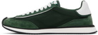 Dolce&Gabbana Green Mixed-Material 'DG' Cushion Sneakers