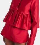 Giambattista Valli Bow-detail satin jacket