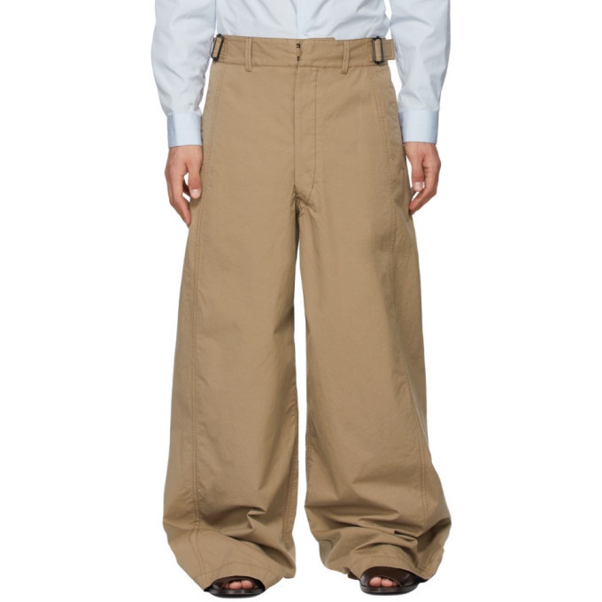 Lemaire Beige Large Military Trousers Lemaire