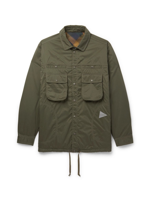 Photo: And Wander - Reversible Nylon-Ripstop Jacket - Green