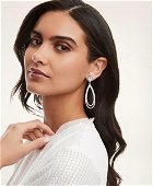 Brooks Brothers Women's Pave Drop Earrings | Silver