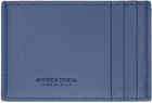Bottega Veneta Navy Cassette Credit Card Holder