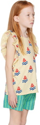 Bonmot Organic Kids Yellow Boats Tank Top