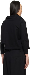 Y's Black Asymmetric Jacket