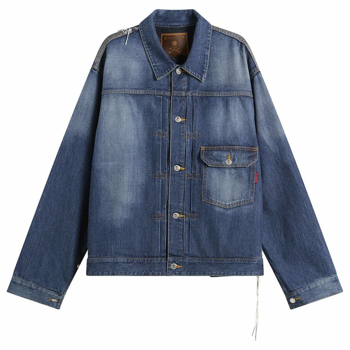 MASTERMIND WORLD Destroyed Denim Jacket MASTERMIND WORLD