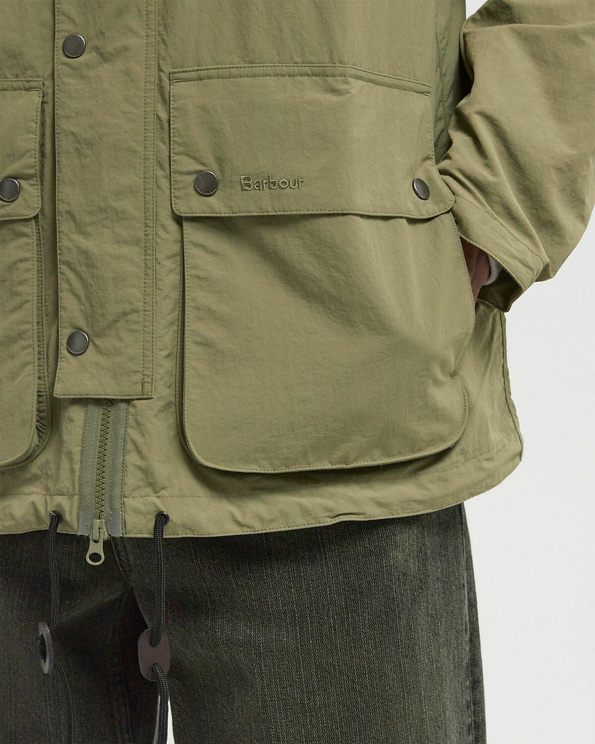Barbour Re-Engineered Durham Jacket Green Mens Parka