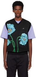 Awake NY Black Floral Vest
