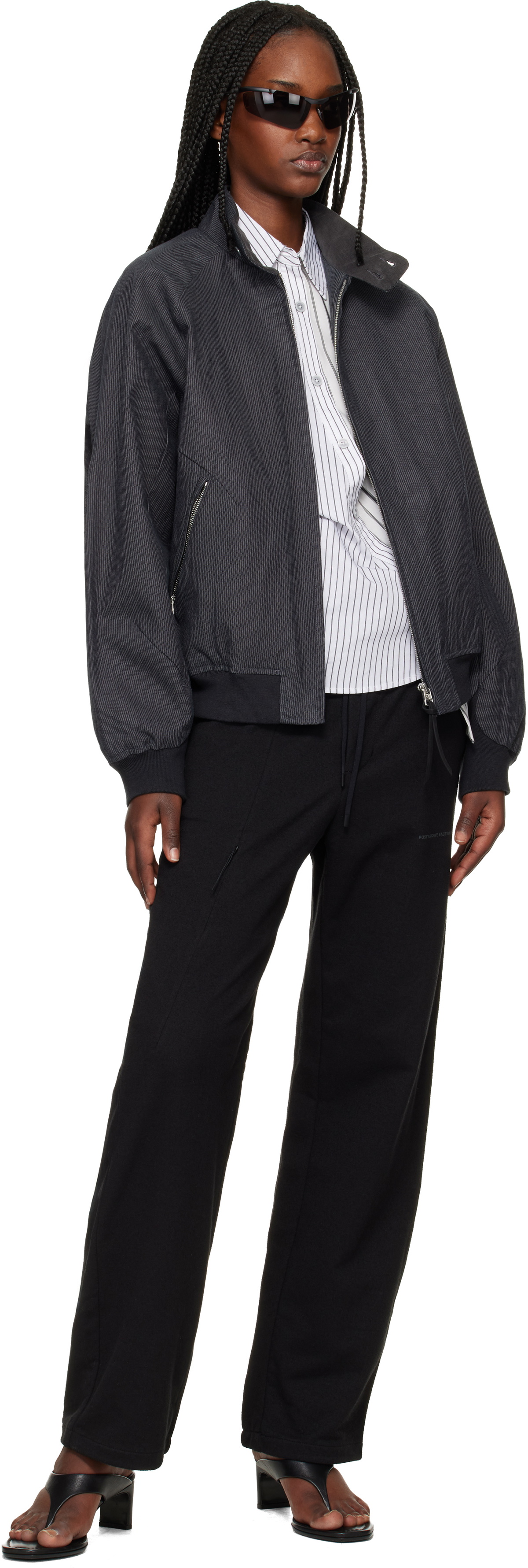 POST ARCHIVE FACTION (PAF) Black Work Track Pants