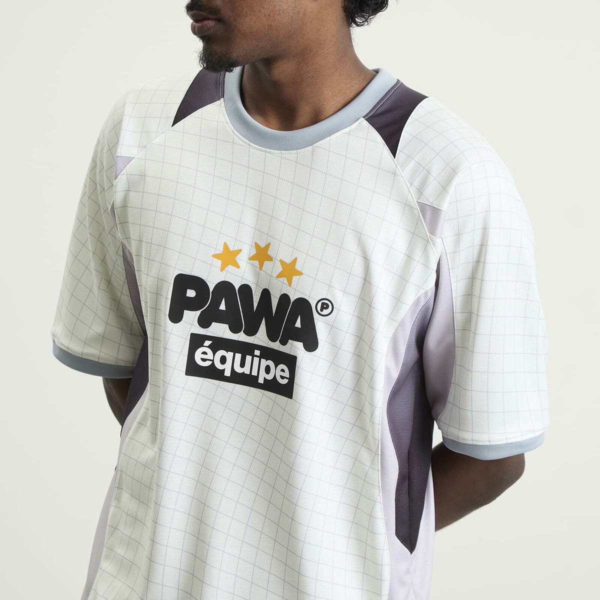 Pawa Speed Sports Men's Equipe Football Shirt in Off-White