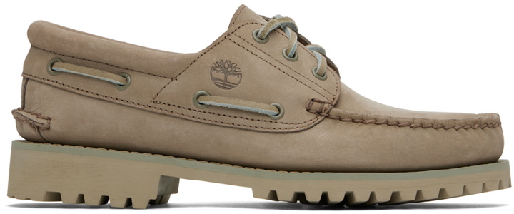 Photo: Timberland Taupe Authentic Boat Shoes