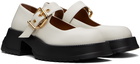 Marni White Leather Mary Jane Loafers