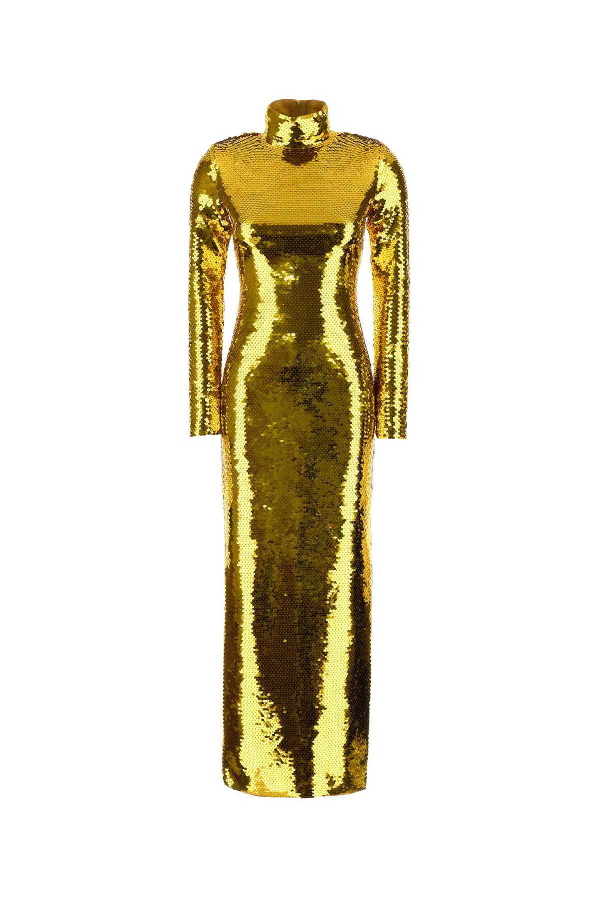 ワンピース Bottega Veneta Gold polyester blend dress Bottega Veneta Gold Polyester Blend Dress | italist, ALWAYS