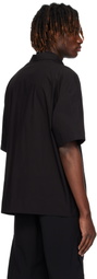 DEVOA Black Half Sleeve Shirt