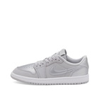 Air Jordan 1 Retro Low OG PS Sneakers in Neutral Grey/Mtlc Silver/White