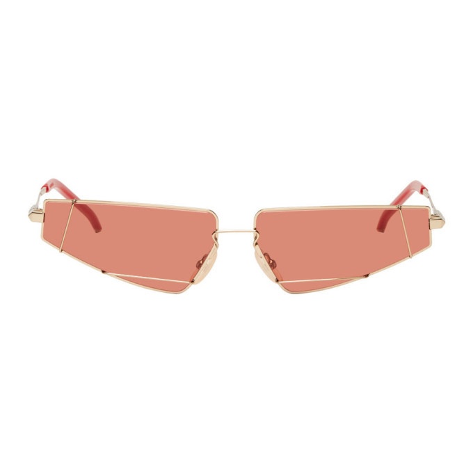 Photo: Fendi Gold and Red FF M0054 Sunglasses