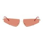 Fendi Gold and Red FF M0054 Sunglasses