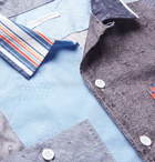 Engineered Garments - Camp-Collar Patchwork Cotton Shirt - Blue