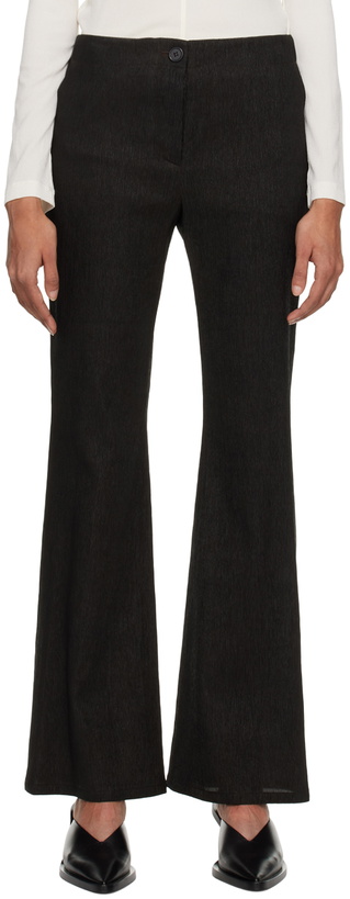 Photo: UMBER POSTPAST SSENSE Exclusive Brown Trousers