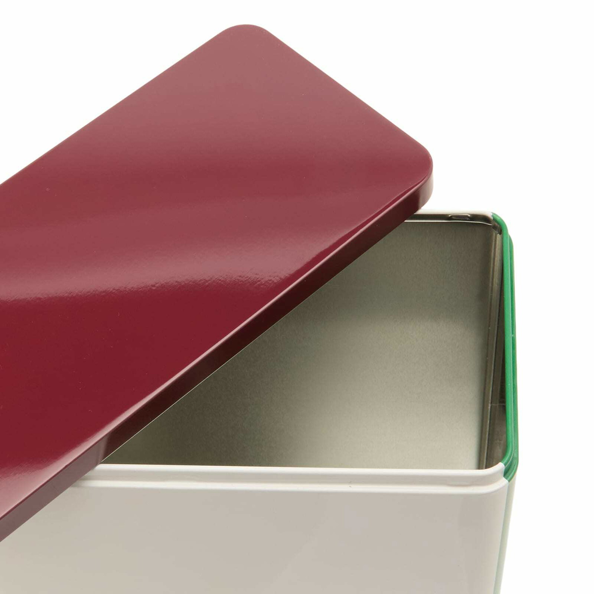 HAY Tin Container - X-Large in Off-White/Burgundy/Green 