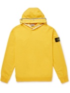 Stone Island - Logo-Appliquéd Cotton-Blend Jersey Hoodie - Yellow