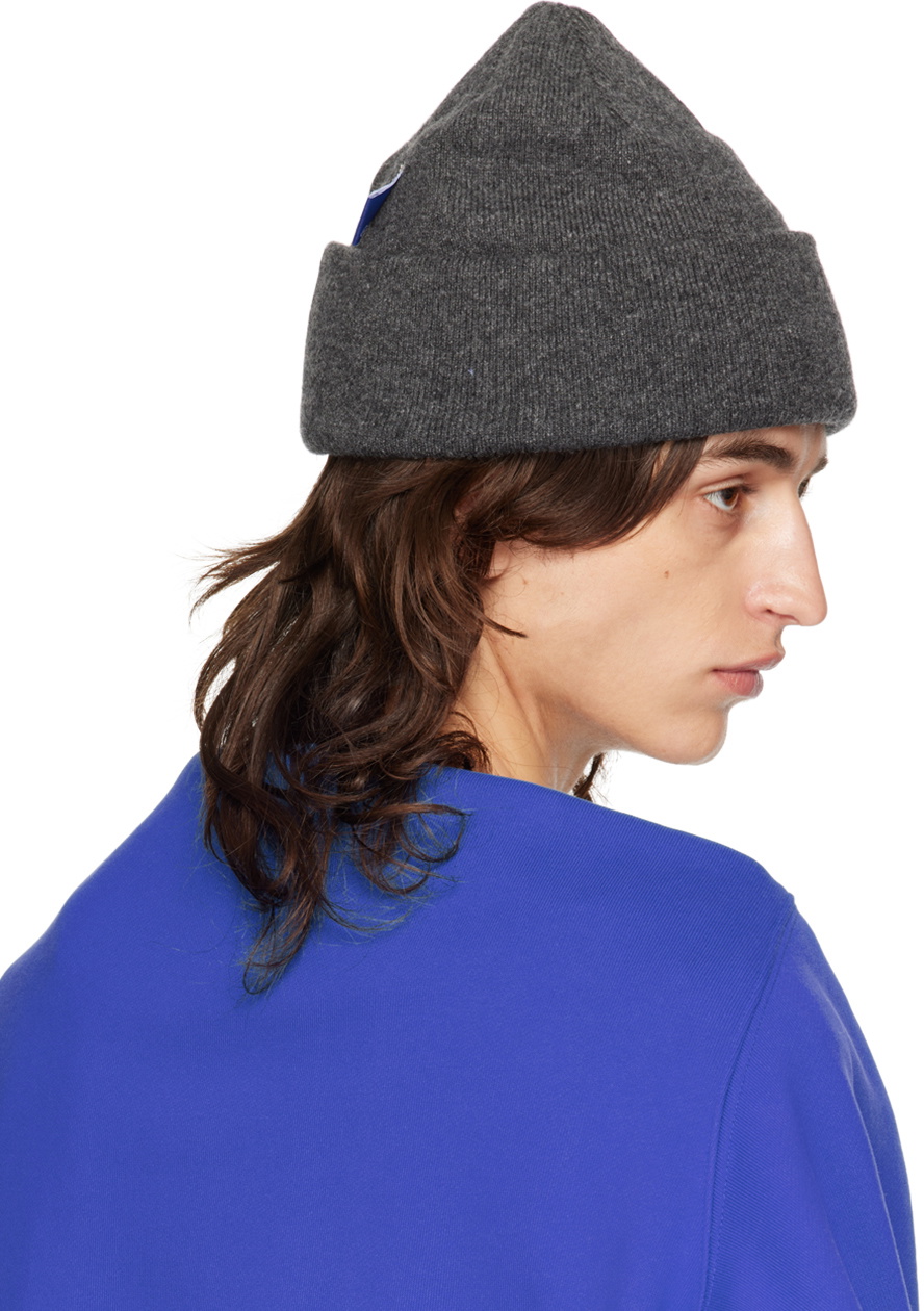 帽子 ADER Error CRUMPLE Beanie ADER error Gray Logo Beanie ADER error