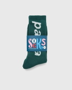 By Parra Lower case crew socks Green Men