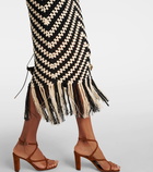 Zimmermann Halliday crochet cotton midi skirt