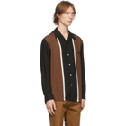 WACKO MARIA Black and Brown Three-Tone 50s Shirt