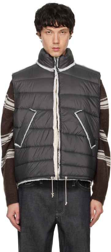 Camiel Fortgens Navy Snap Vest Camiel Fortgens