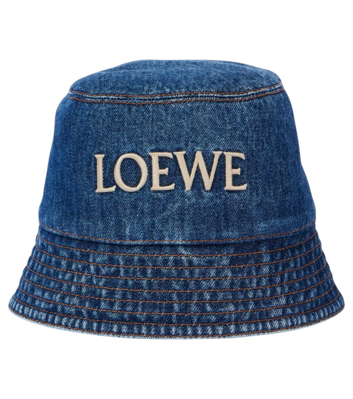 Photo: Loewe Paula's Ibiza logo denim bucket hat