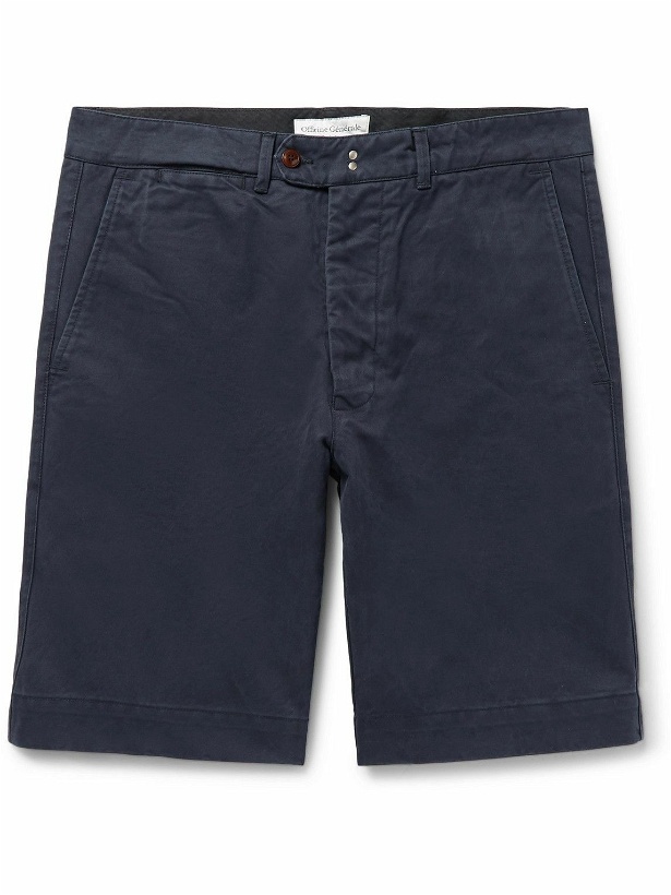 Photo: Officine Générale - Fisherman Cotton-Twill Shorts - Blue