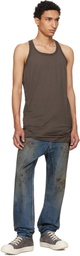 Rick Owens DRKSHDW Brown Temple Loose Tank Top