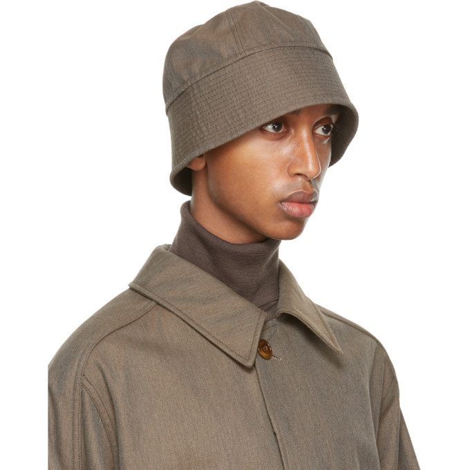 20AW LEMAIRE Bucket Hat Brown - ハット