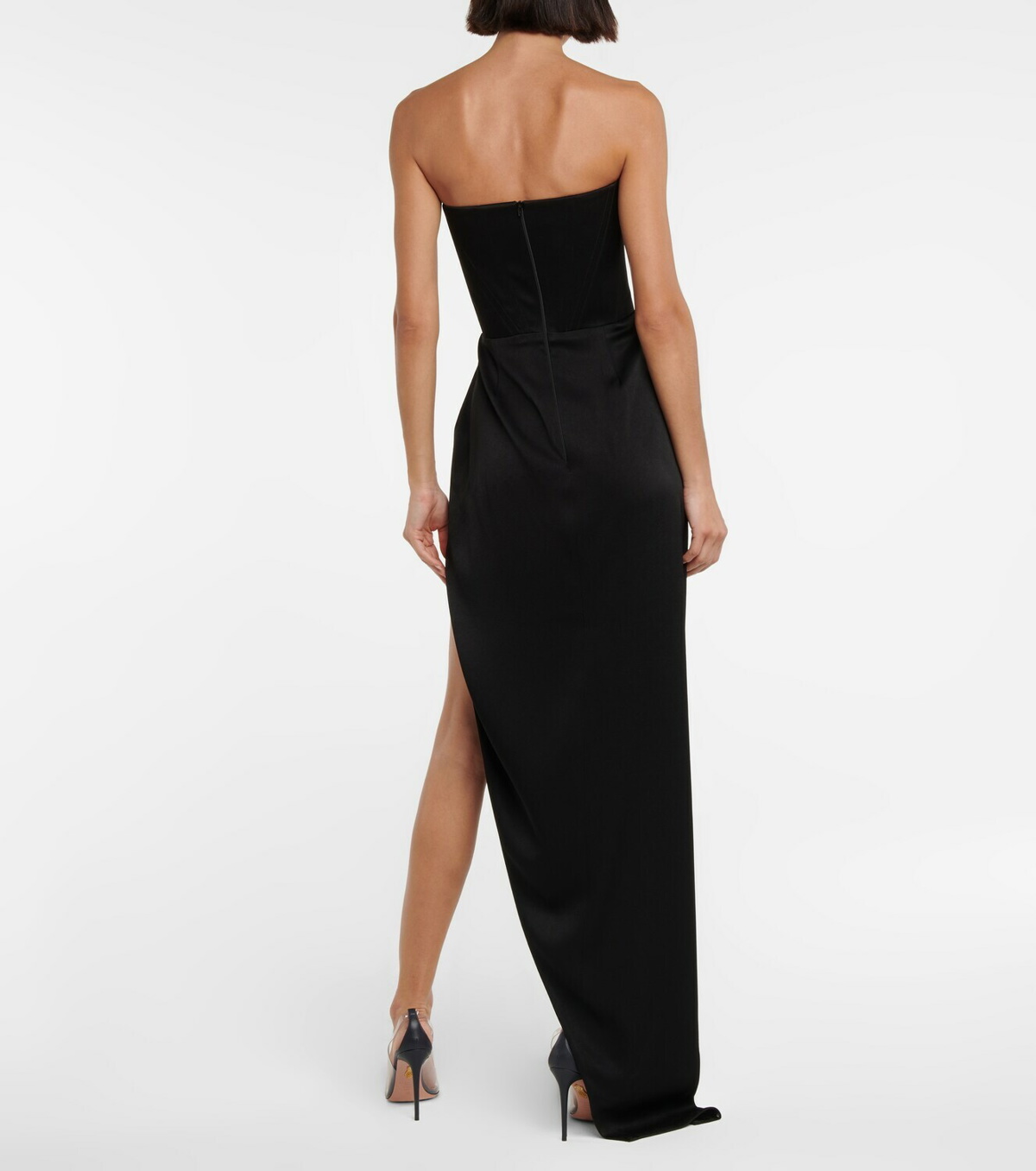 Alex Perry Ledger strapless satin gown Alex Perry