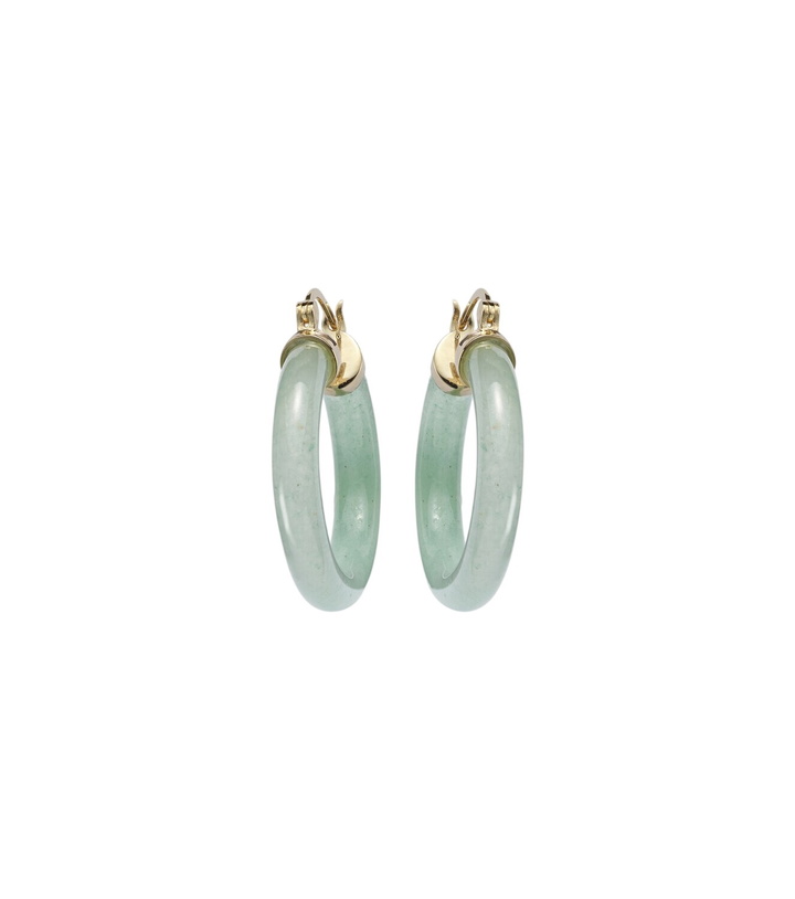 Photo: Mateo 14kt gold (585/1000) earrings with jade