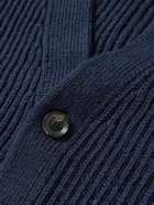 Tod's - Ribbed Virgin Wool Cardigan - Blue