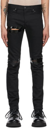 TAKAHIROMIYASHITA TheSoloist. Black Denim Noise Jeans