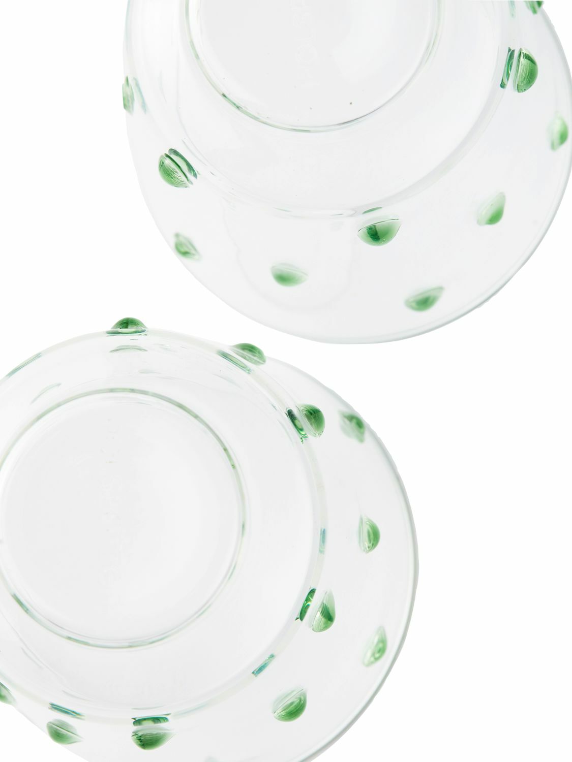 POLSPOTTEN Set Of 2 Nob Glass Tumblers