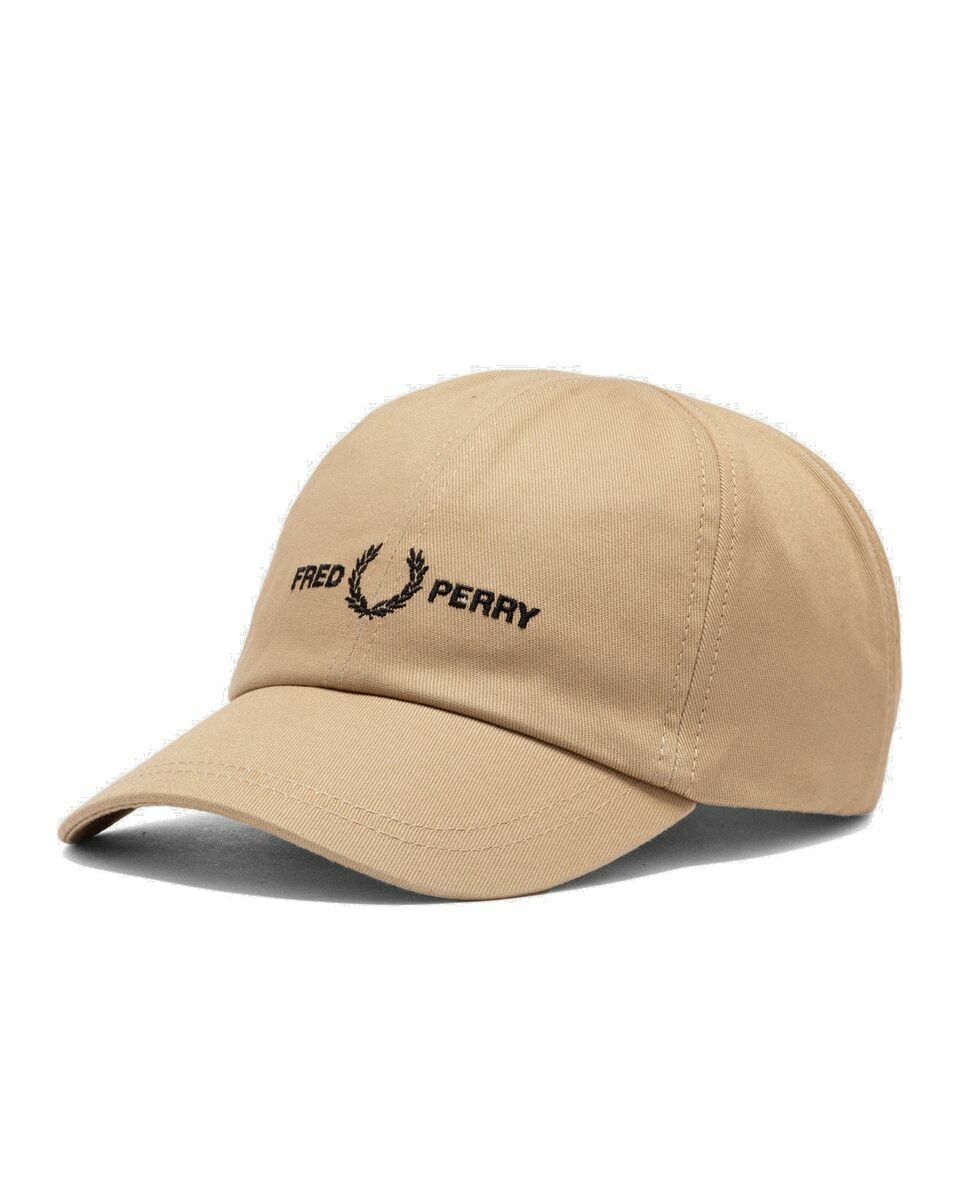 Photo: Fred Perry Graphic Brended Twill Cap Brown - Mens - Caps