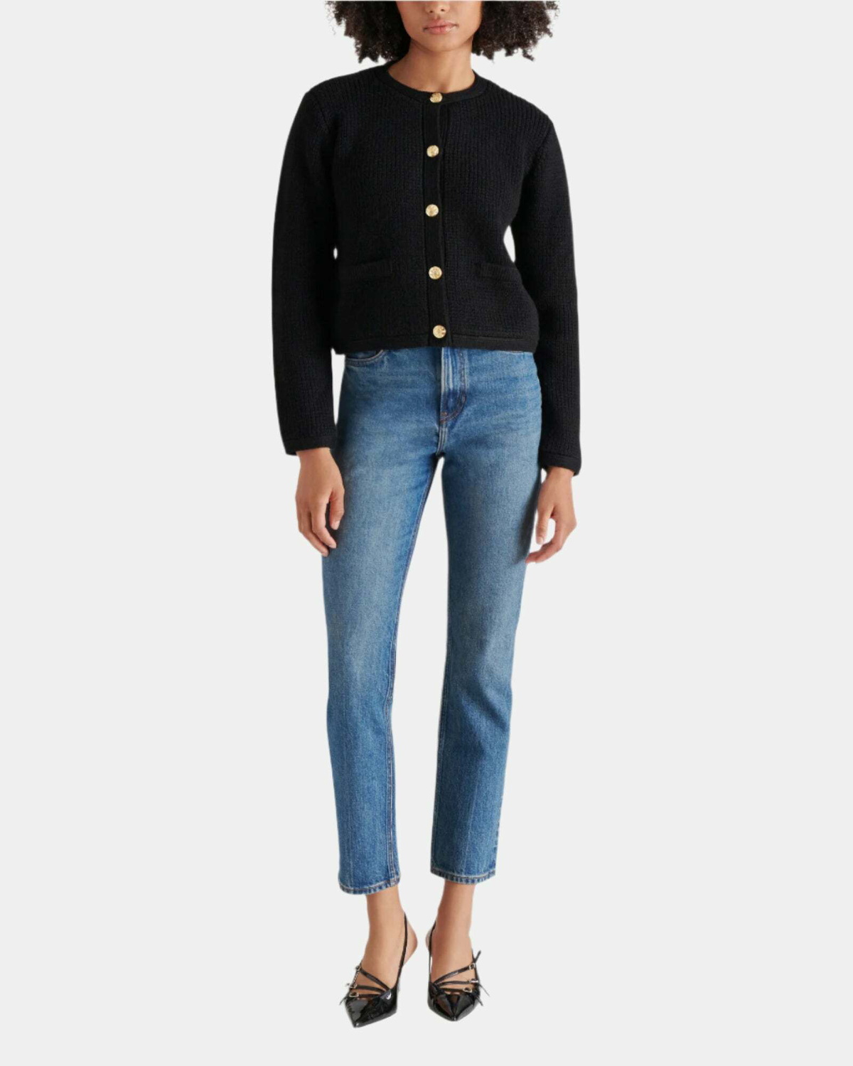 Steve Madden Fantino Sweater Jacket in Black
