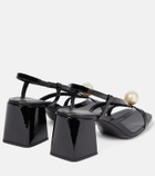 Miu Miu Embellished patent leather sandals