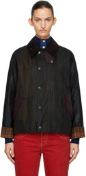 Barbour Khaki Patchwork Transport Waxed Jacket